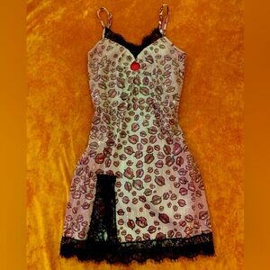 JimmyPaul x Bratz 'Galaxy' Lip Print Sequins Slip-On Mini Dress